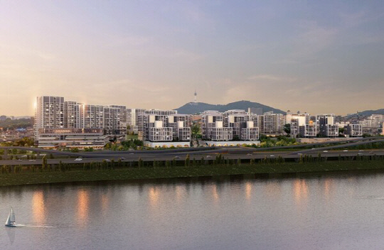 서울 용산구 '한남5구역' 재개발사업 투시도. [DL이앤씨 제공]